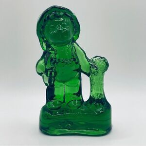 R. Wetzel Glass Company Figurine  Boy With Puppy Dog